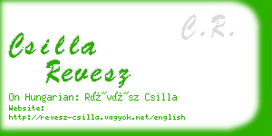 csilla revesz business card